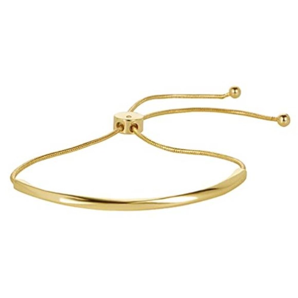 Womens adjustable slider bracelet gold white gold rose gold friendship bangle